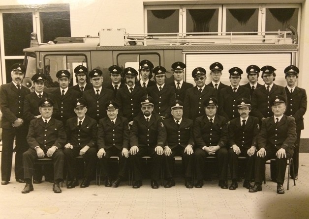 Löschgruppe Scherf im Jahr 1982