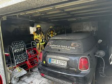 LZ Blecher, LG Voiswinkel, LG Scherf: Feuer Garage (Glöbusch)