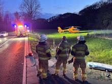 LZ Blecher, LG Voiswinkel, LG Scherf: Technische Hilfe nach Verkehrsunfall (Altenberg)