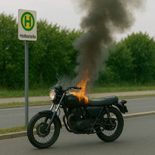 LZ Blecher. LG Voiswinkel: Feuer Motorrad (Odenthal)