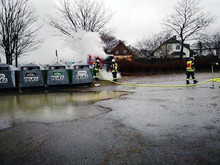 LZ Odenthal Süd: Kleinbrand Altkleidercontainer (Eikamp)