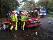 LZ Nord, LG Voiswinkel, LG Scherf: Technische Hilfe nach Verkehrsunfall (Altenberg)