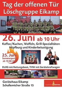 Sommerparty und Tag der offenen Tür der Löschgruppe Eikamp