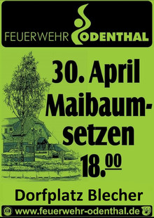 Maibaumsetzen 2025 beim Löschzug Blecher
