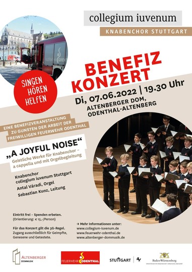 News: Benefizkonzert Knabenchor collegium iuvenum Stuttgart (CIS)