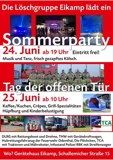 News: &quot;Event Wochenende“ in Eikamp am 24./ 25. Juni 2023